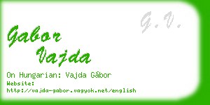 gabor vajda business card