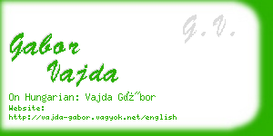 gabor vajda business card